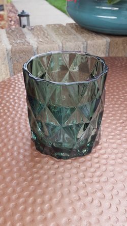 Green candle holder