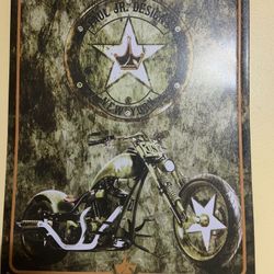 Tin Wall Hanging Paul Jr. Design - American Chopper
