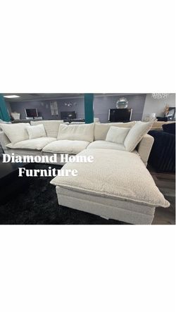 Cloud Modular Sectional White 😋🌹🚛🔥🌹☘️🌹🥳🥰🌺