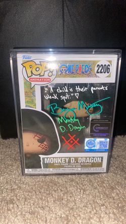 Signed Funko Pop One Piece Monkey D. Dragon #2206