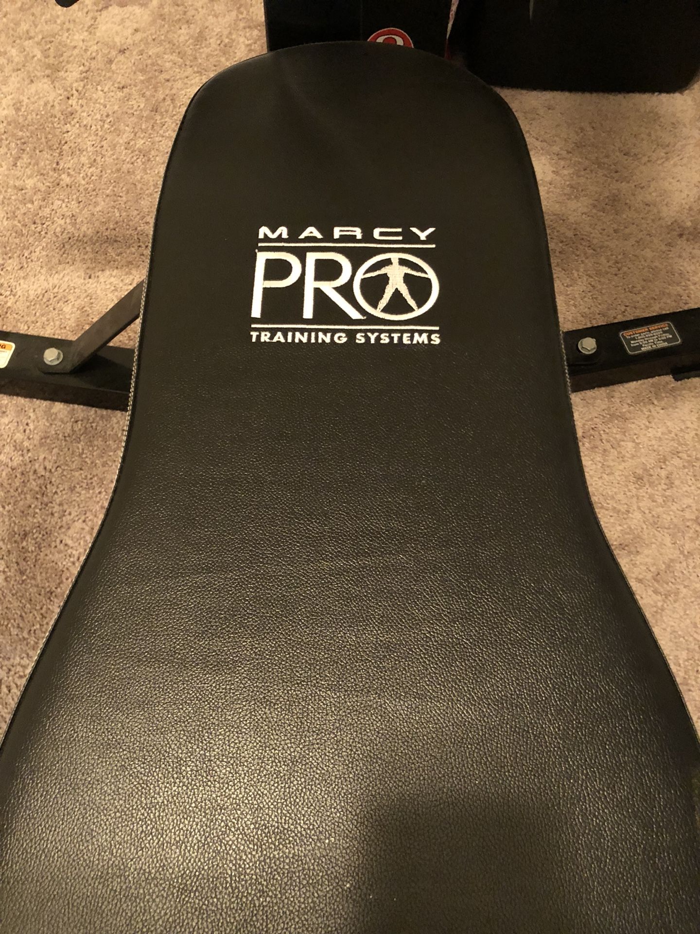 Marcy Pro 4400 Weight Bench w rack and weights for Sale in Virginia Beach VA OfferUp