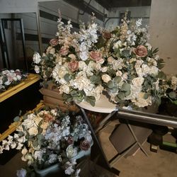 Faux Floral Arrangements. 