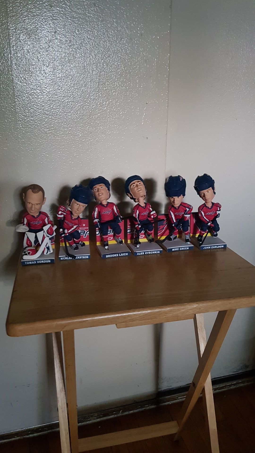 collection of hockey figures