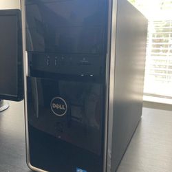 Dell Inspiron PC With Monitor And Graphics Cards 