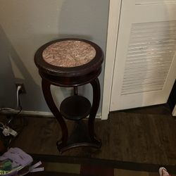 Round Table With Granite Top $30