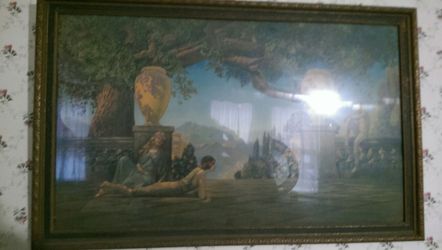 Original 1930 lithograph by Roy Grossman it's in its original frame