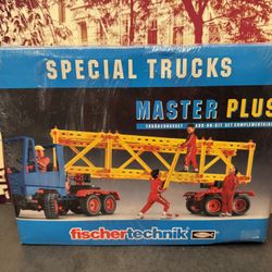 FisherTech Master Plus Special Trucks Building Kit. Factory Sealed and Unopened. Made in Germany.