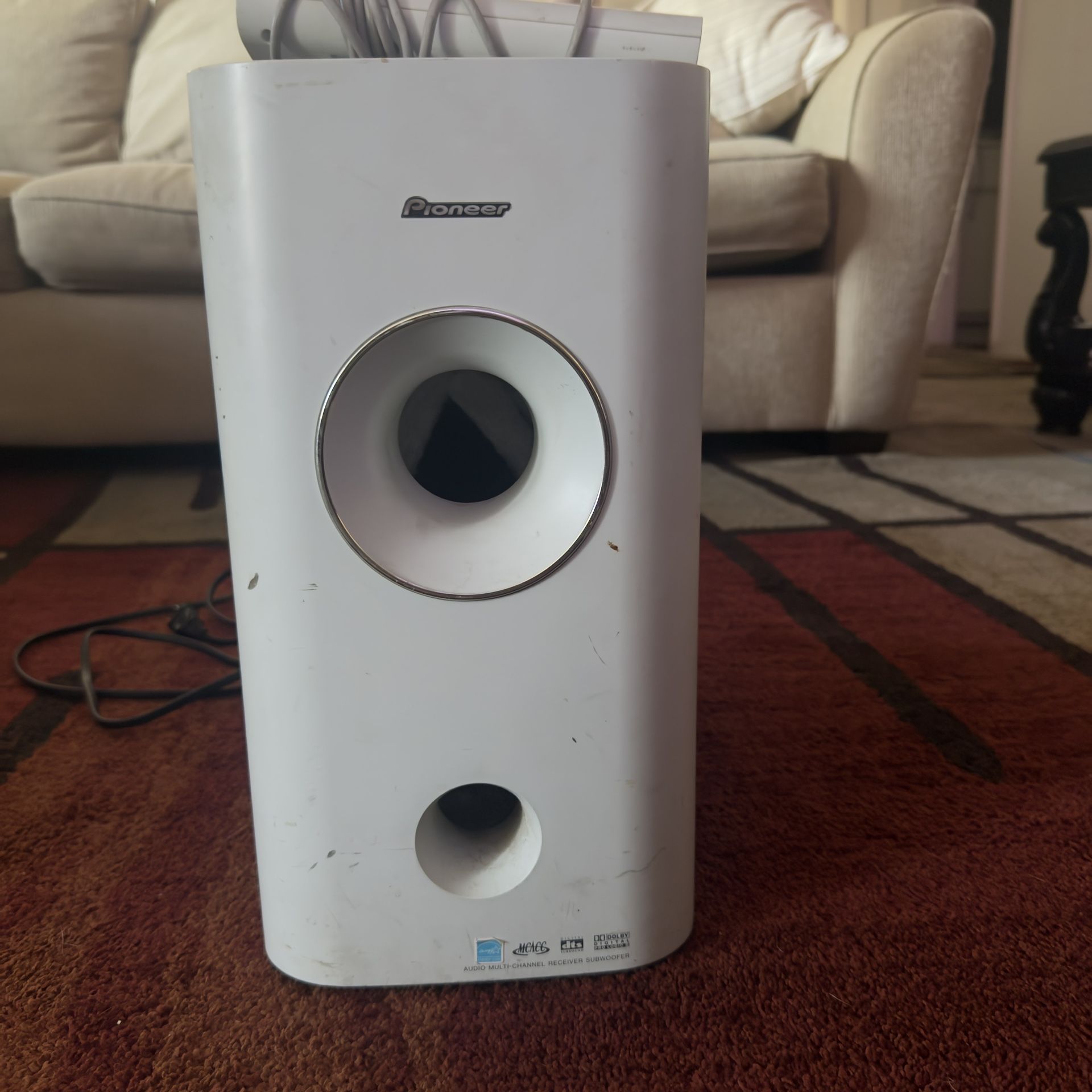 Pioneer SX-X360 receiver/ subwoofer with control module