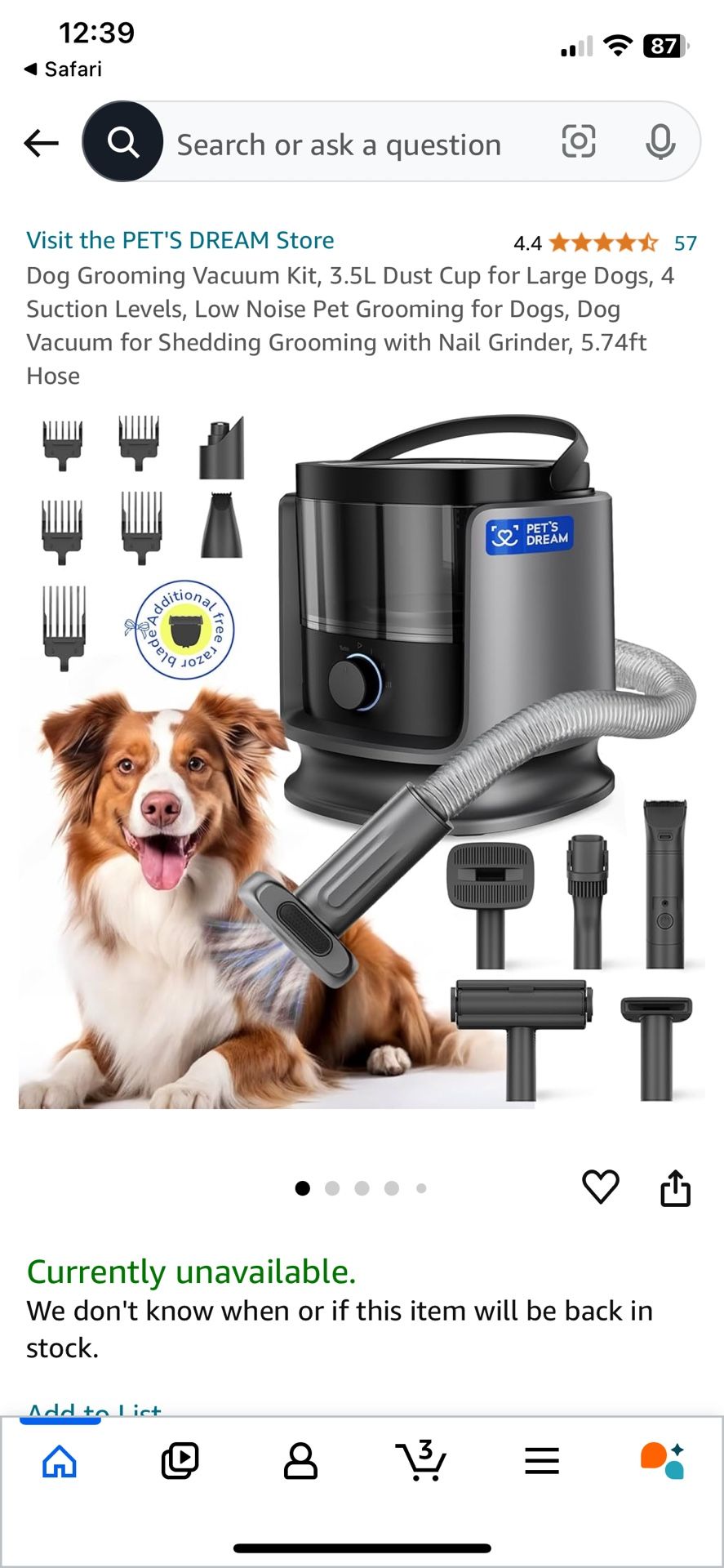 Pets Grooming Vacuum NEW 
