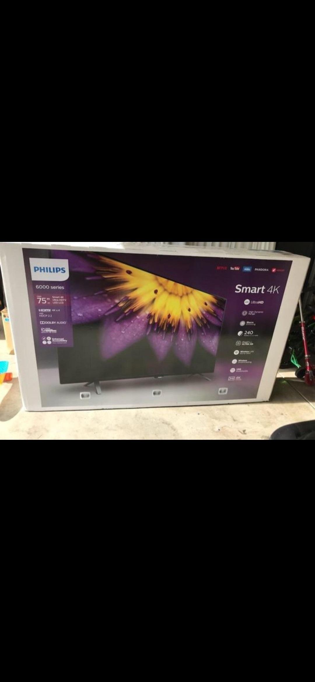 Phillips 6 series 75 inch 4K Smart TV