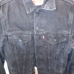 Levis Trucker Jacket Medium Black