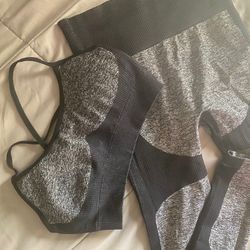 Dark grey workout set Size small