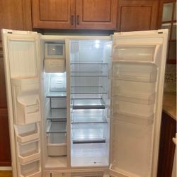 White Side-By-Side Fridge