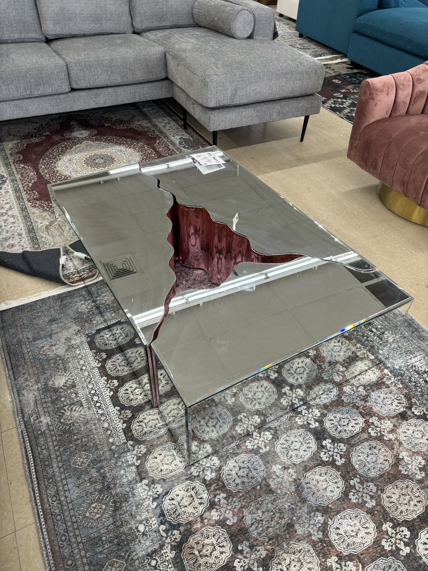 Modern Mirror Luxury 3 Puece Coffee Table