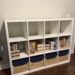 12-Cube Storage Organizer / Cube Bookshelf – White 