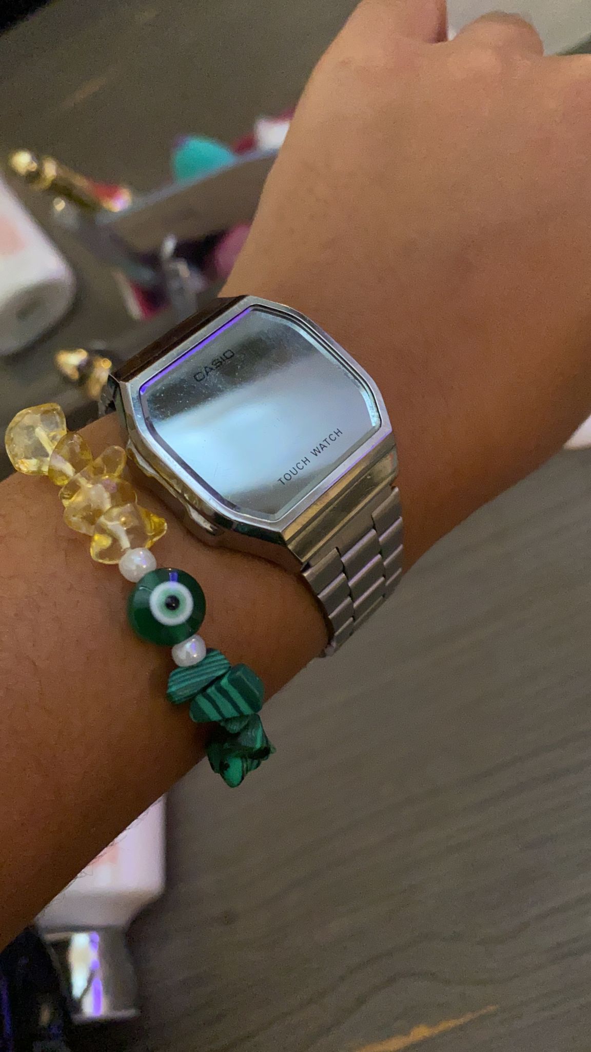 Custom Crystal Eye Bracelet