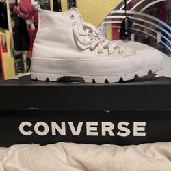 Lugged Converse All Star White