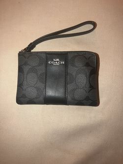 Coach Corner Zip Wristlet