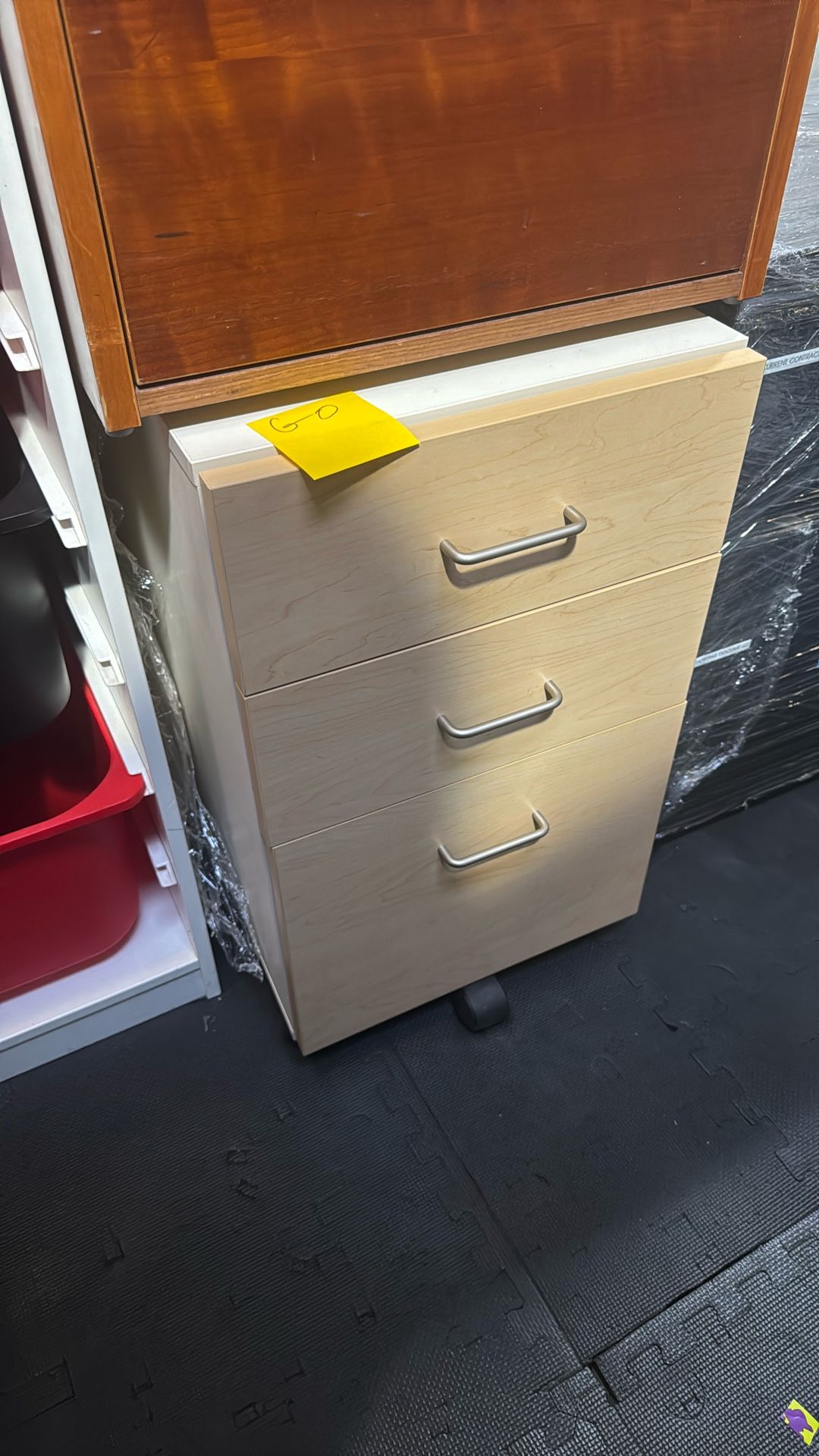 Oak Office Filing Cabinet