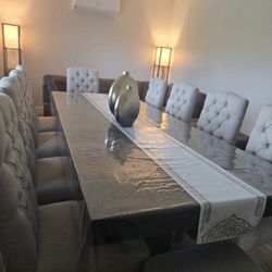 Dining Table  With 10 Chairs 