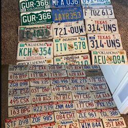 Vintage Liscence Plates