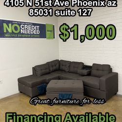 Sectional With Ottoman Brand New