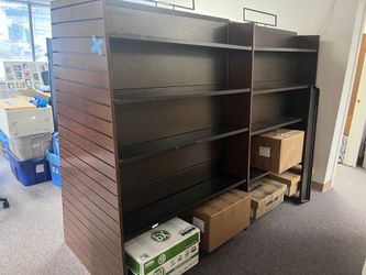 Large double sided book shelf