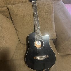 Daisy Rock 6263 Acoustic Guitar Black Glitter