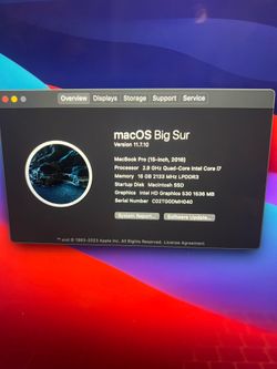 2016 MacBook Pro 17 inch Labtop
