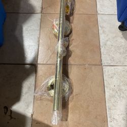 48” Brass Bar Billard