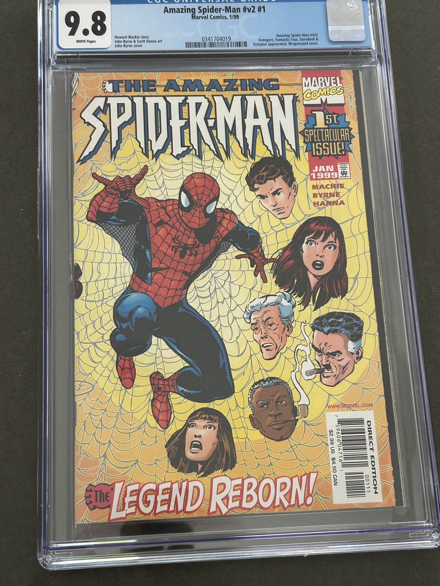 Amazing Spiderman V2 #1 Marvel 9.8 CGC John Byrne