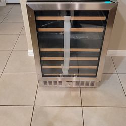 Black Stainless Steel "Newair"Wine Cooler.