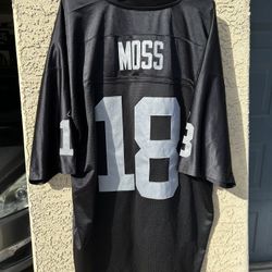 Vintage Oakland Las Vegas Raiders Randy Moss Jersey Large Mens Reebok Authentic