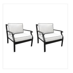 Club Chair in Snow (Set of 2) - TK Classics Ki062B-Cc-Db