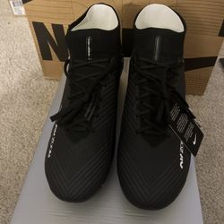 Nike Zoom Mercurial Superfly 9 Elite FG Black Soccer Cleats DJ4977-001 sz 9.5