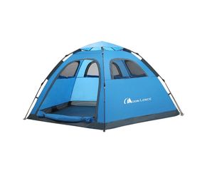 MOON LENCE Pop Up Camping Tent, 3-4 Person Automatic Instant Tent Portable Windproof for Backyard, Car Camping, Family Trips