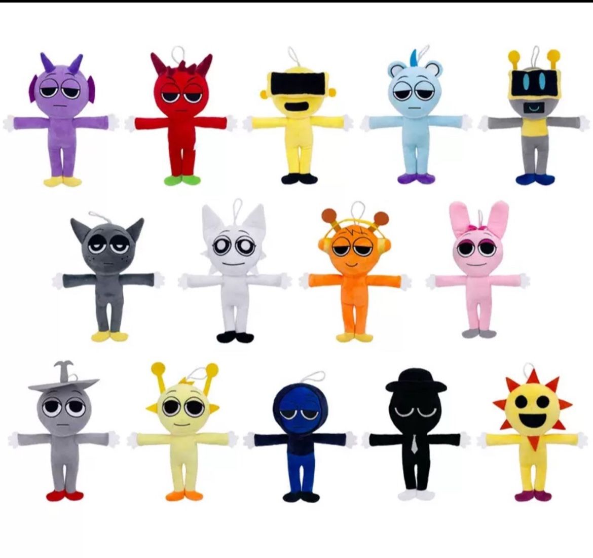 Sprunki plush 14pcs