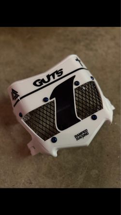 Guts Ramped Racing Motocross Number Plate