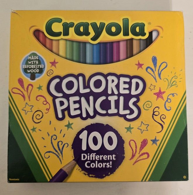 Crayola Colored Pencils  (100) Count  New Never Used 