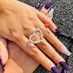 Italian Silver 925 Heart Ring 