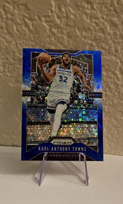 2019-20 Panini Prizm Karl-Anthony Towns Prizms Fast Break Blue #161 #/175