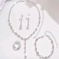 Crystal Drop Jewelry Set 