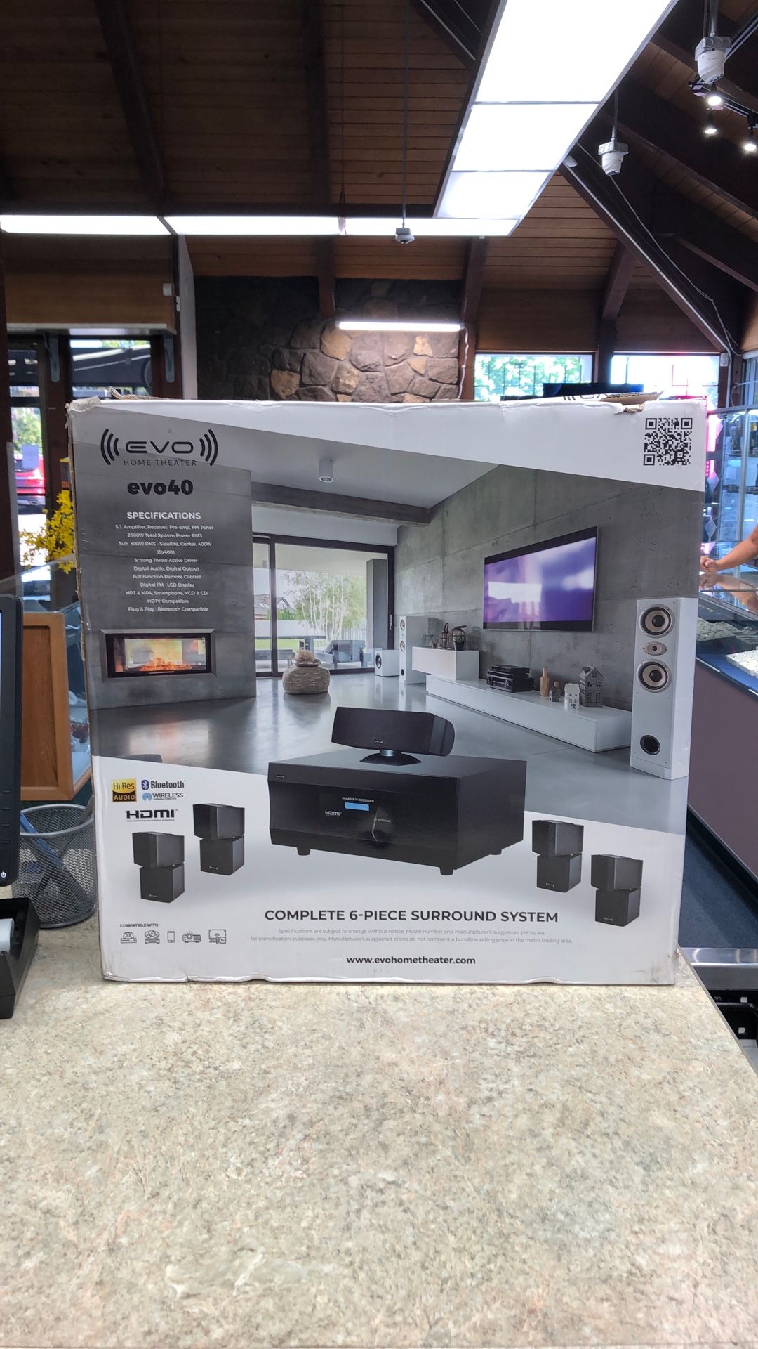 Evo Home Theater Evo40 Complete 6-Piece Surround System