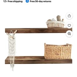 Acacia floating shelf 2×box