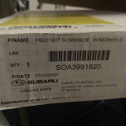 PB001807 SUNSHADE WINDSHIELD For Subaru
