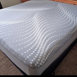 Like New Beautiful Sealy King Size Mattress And Boxsprings .