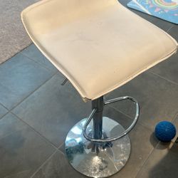 White Bar Stool 