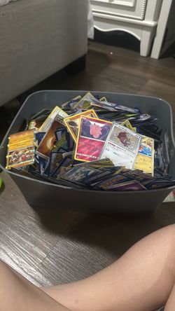 Large Lot of Pokémon Trading Cards