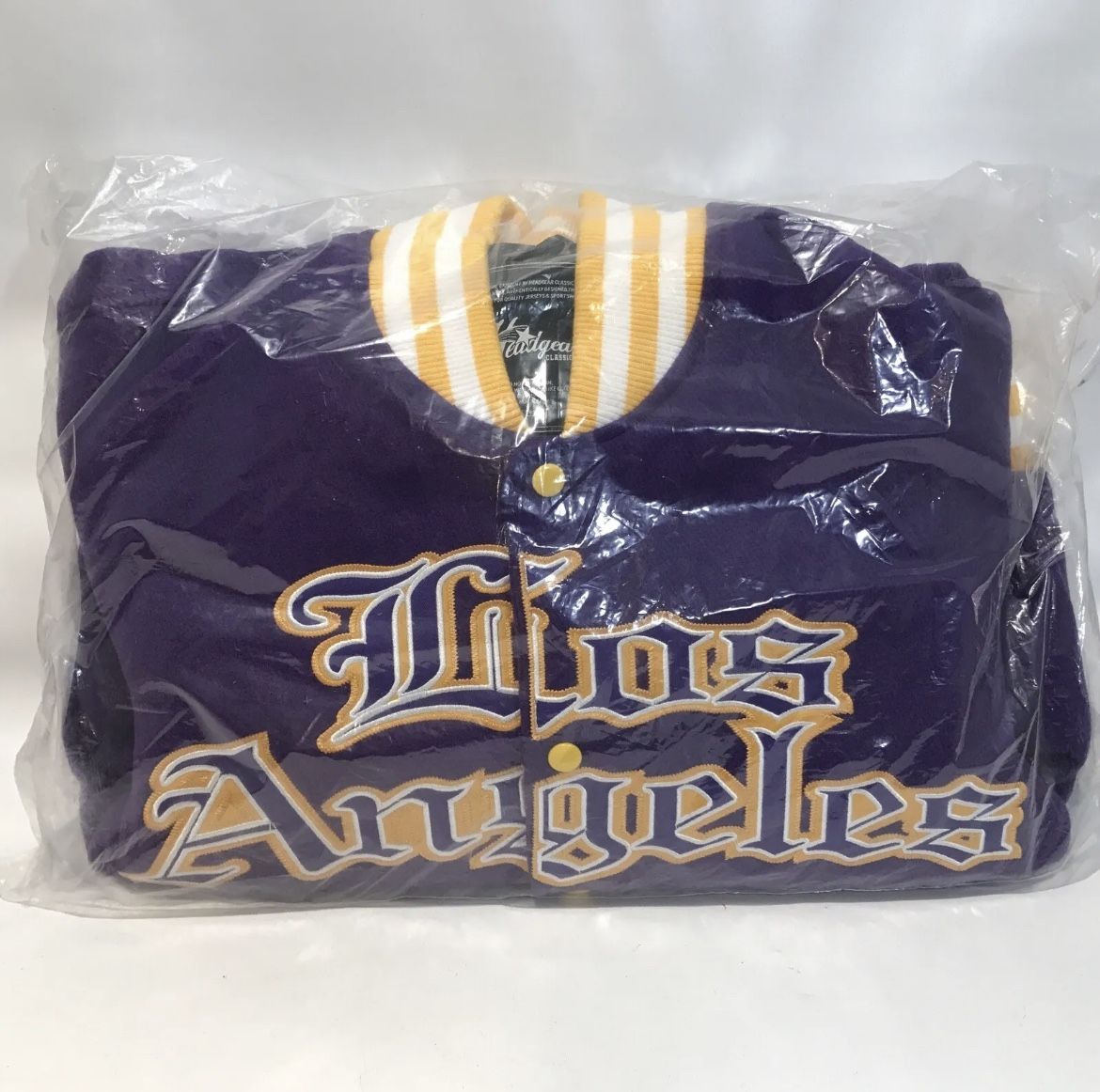 BRAND NEW Medium Size Kobe Bryant LA Lakers Letterman Bomber Varsity Wool Jacket