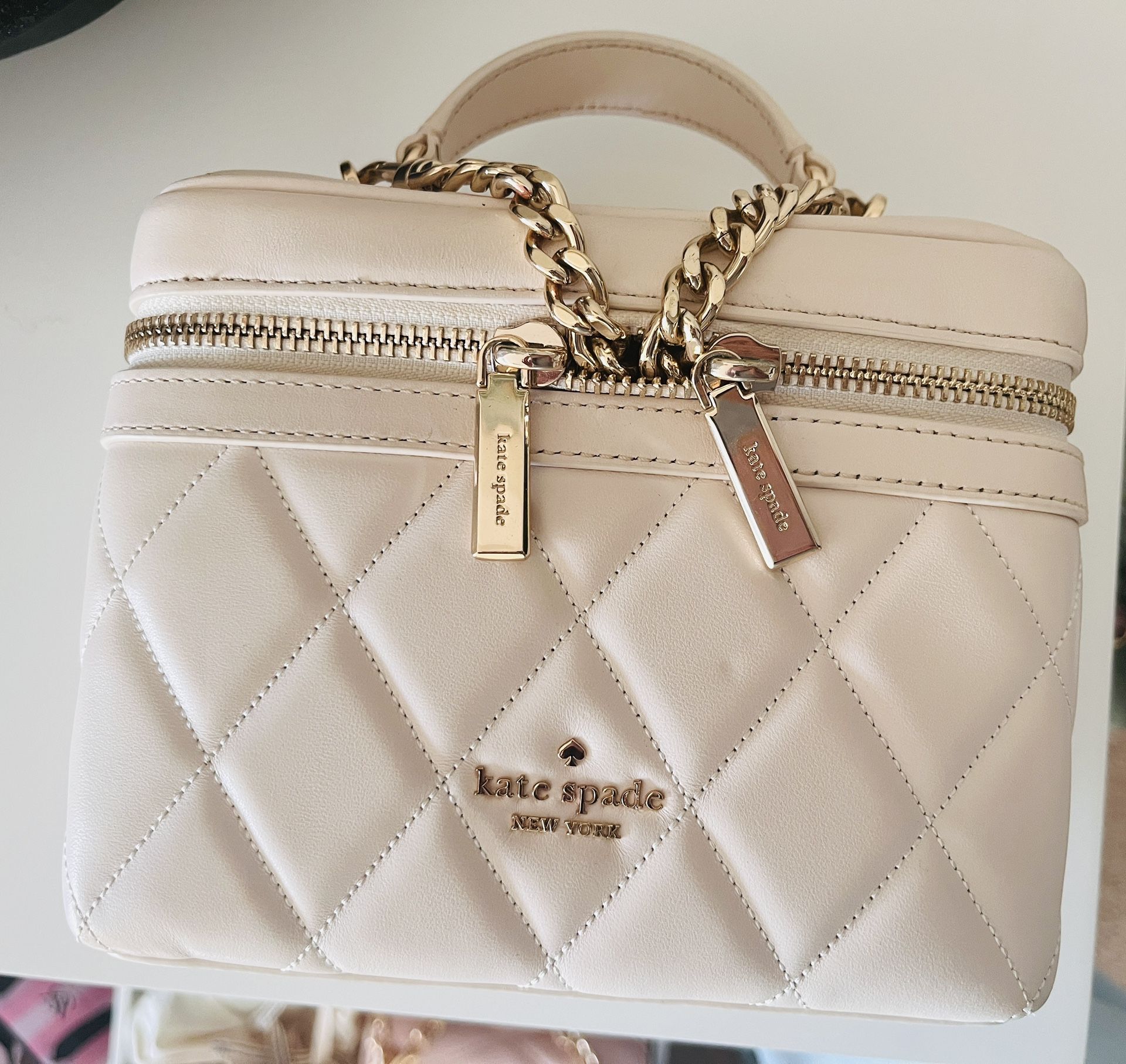 Kate Spade Leather Crossbody Bag Cream